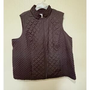 Women’s Croft & Barrow Quilted Vest Jacket, size 3XL